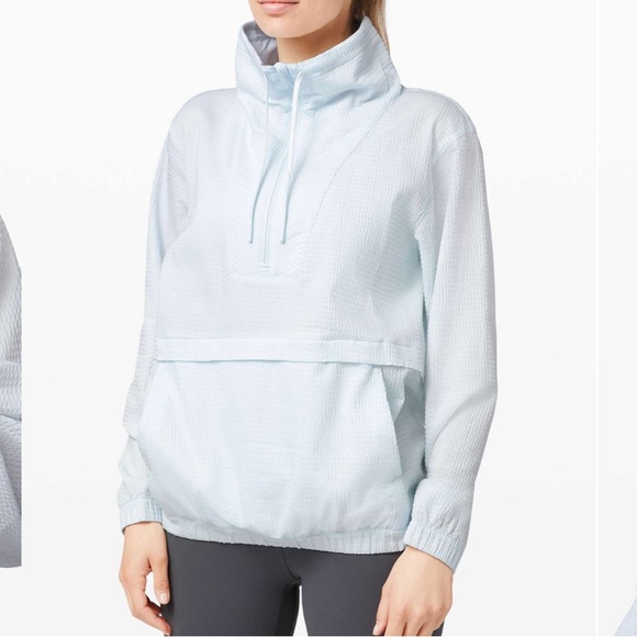 lululemon athletica Jackets & Blazers - Lululemon Pack Light Pullover Packable Almost Blue
